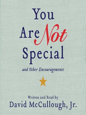 cover image of You Are Not Special